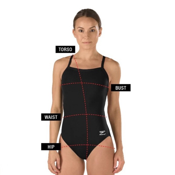 Speedo Black One-Piece Swimsuit - Size 10/36 - Picture 10 of 11